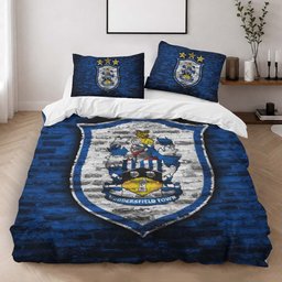 Huddersfield Town FC EFL Championship Blue Brick Wall Duvet Cover - Huddersfield Town Bedding Set 2