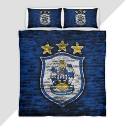 Huddersfield Town FC EFL Championship Blue Brick Wall Duvet Cover - Huddersfield Town Bedding Set