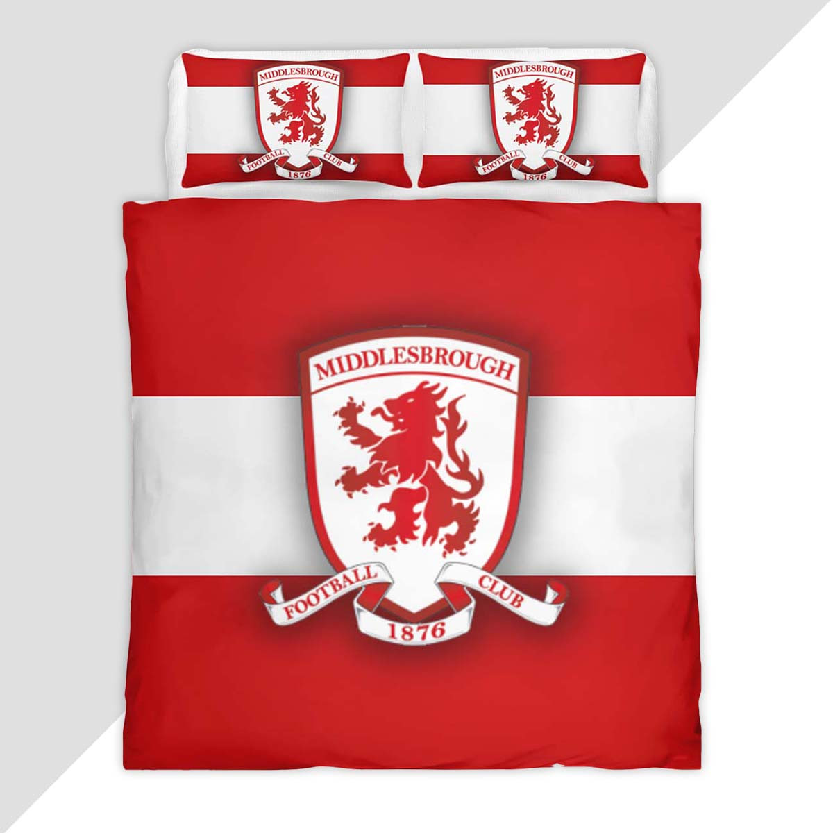 Middlesbrough FC EFL Championship 15 Duvet Cover - Middlesbrough FC Bedding Set