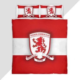 Middlesbrough FC EFL Championship 15 Duvet Cover - Middlesbrough FC Bedding Set