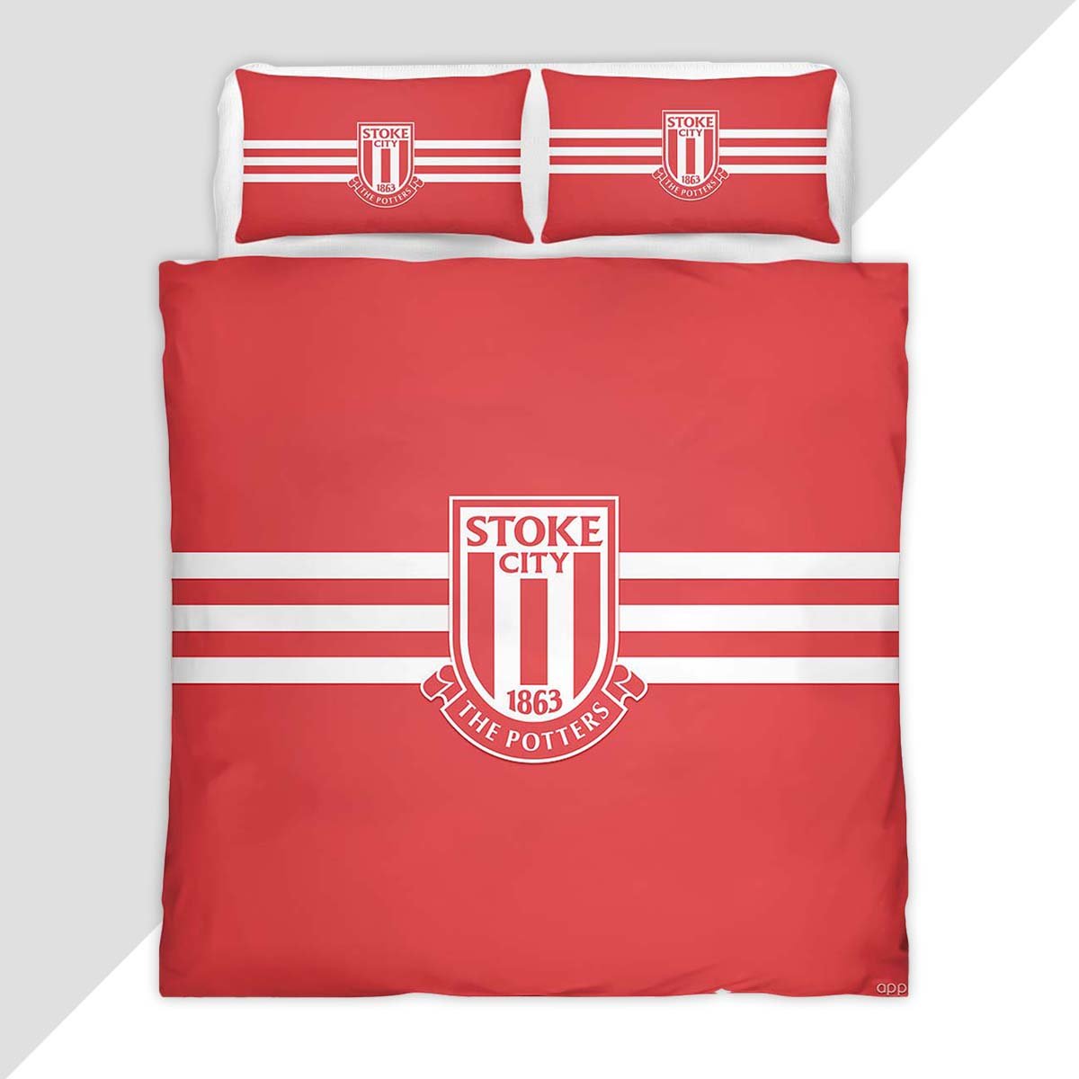 Stoke City FC EFL Championship 17 Duvet Cover - Stoke City Bedding Set