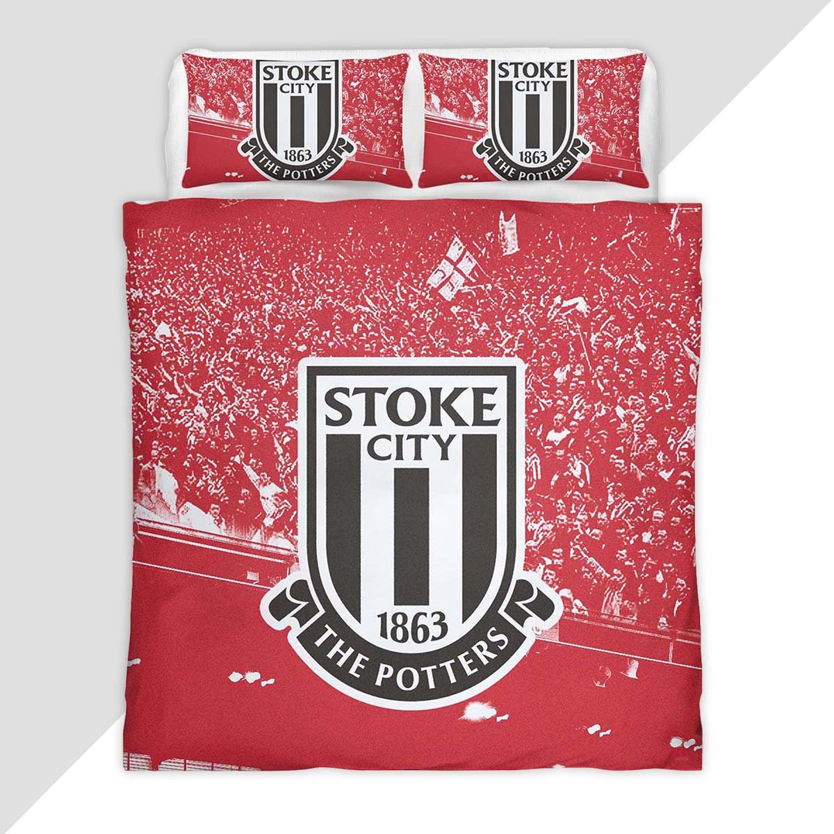 Stoke City FC EFL Championship 14 Duvet Cover - Stoke City Bedding Set