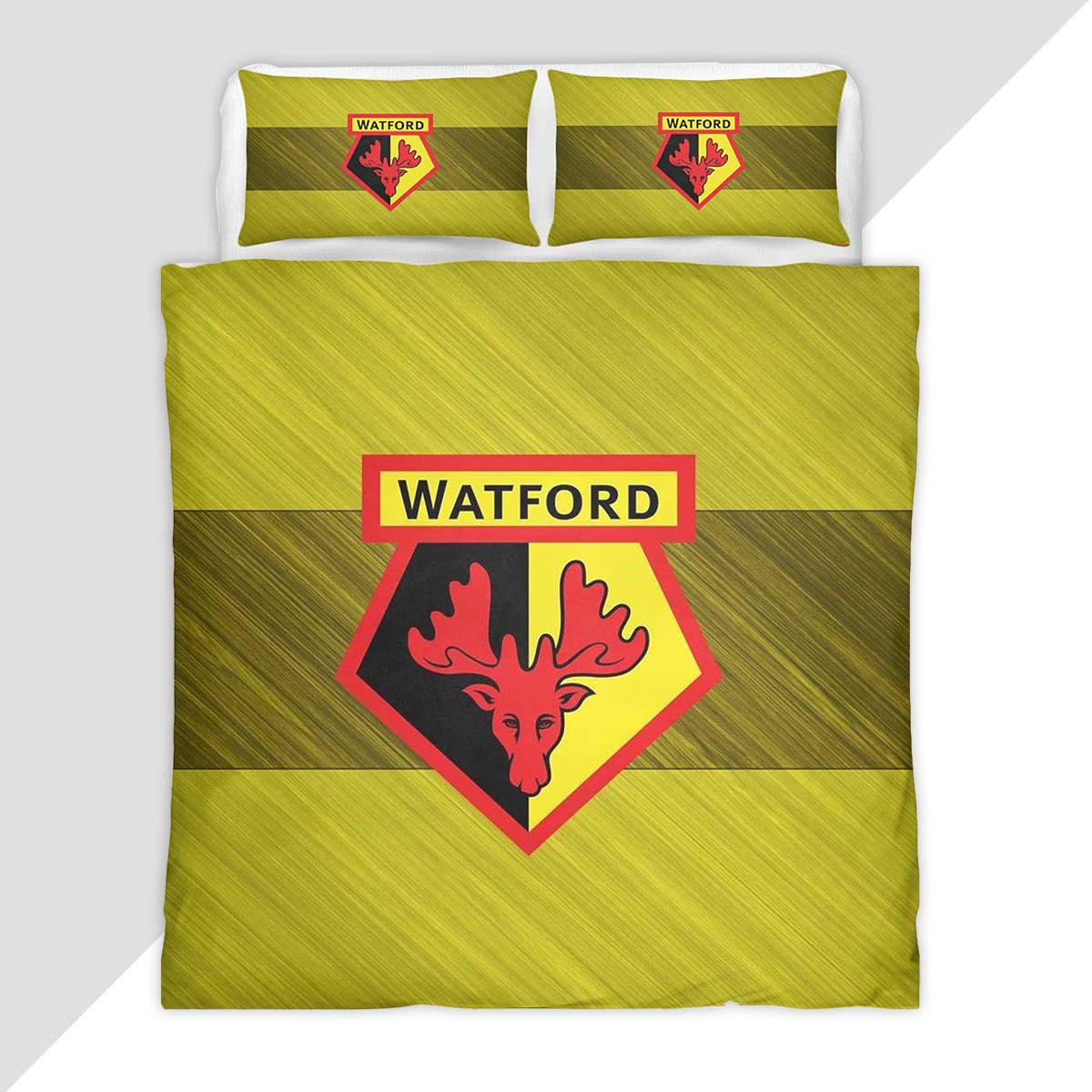 Watford FC EFL Championship 01 Duvet Cover - Watford FC Bedding Set