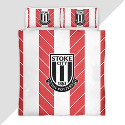 Stoke City FC EFL Championship 02 Duvet Cover - Stoke City Bedding Set