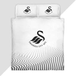 Swansea City AFC EFL Championship 01 Duvet Cover - Swansea City Bedding Set