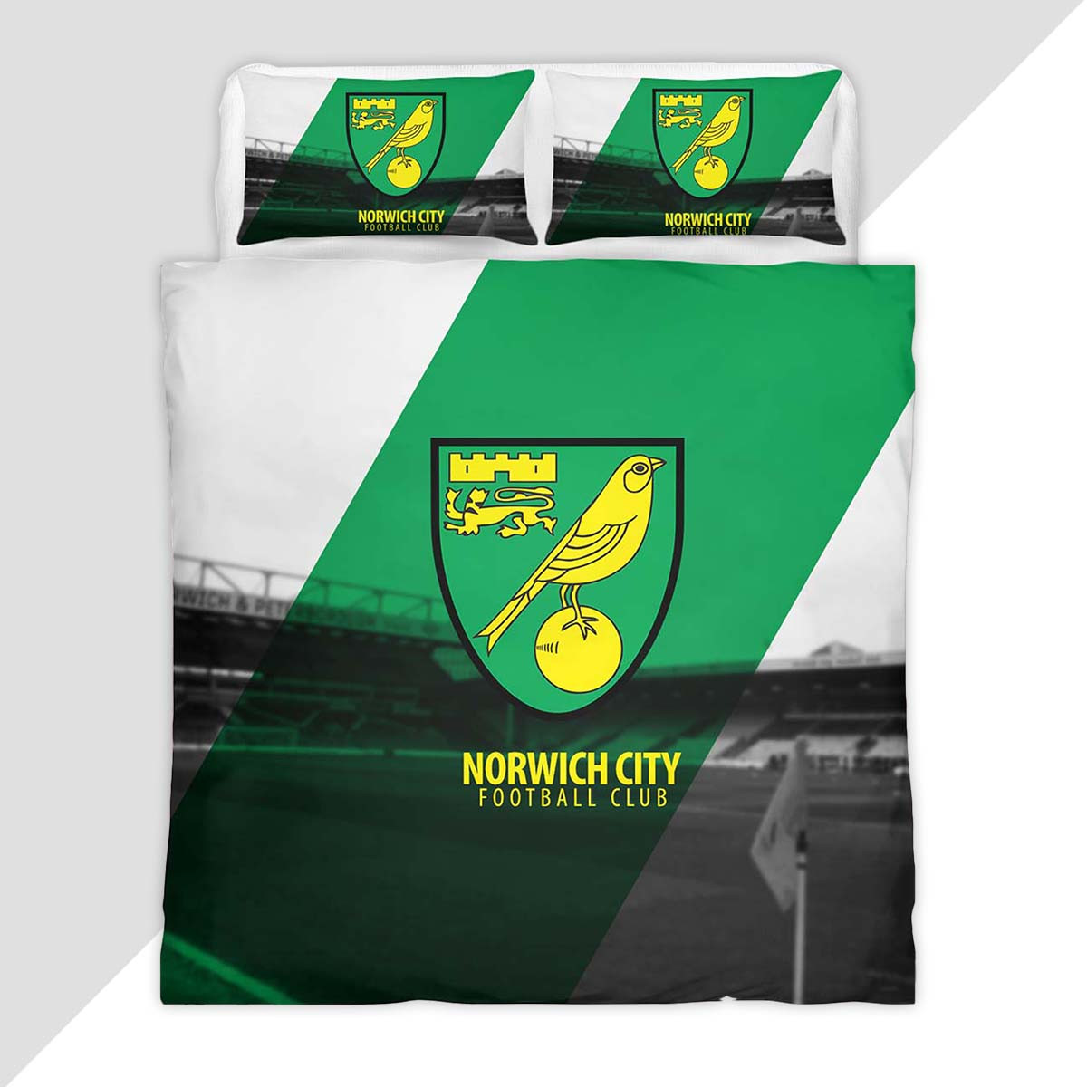 Norwich City FC EFL Championship 06 Duvet Cover - Norwich City Bedding Set