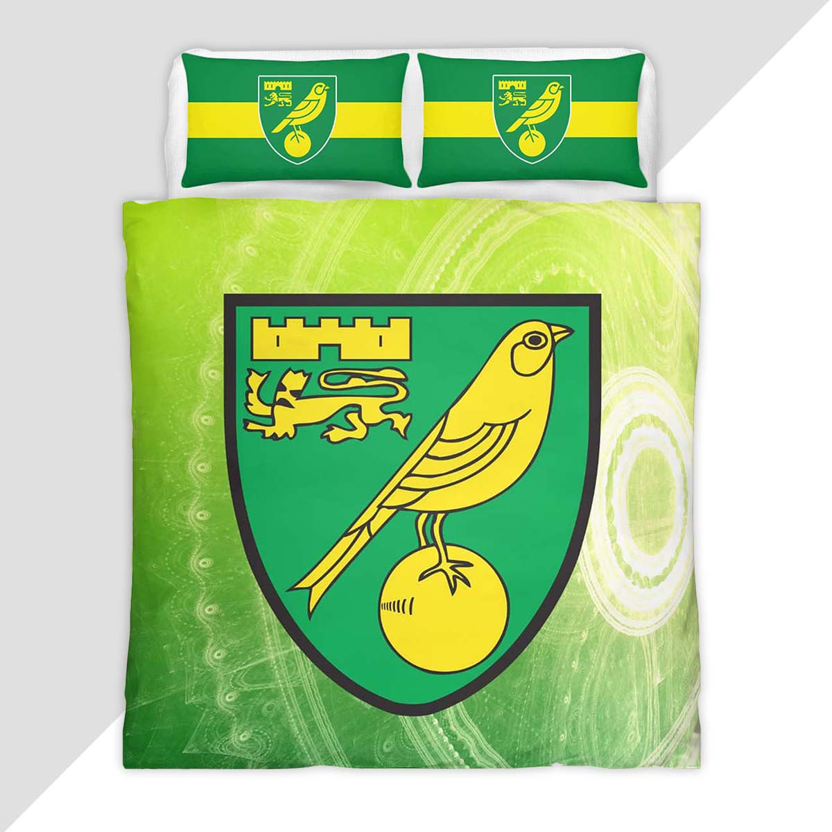 Norwich City FC EFL Championship 03 Duvet Cover - Norwich City Bedding Set