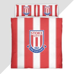 Stoke City FC EFL Championship 03 Duvet Cover - Stoke City Bedding Set