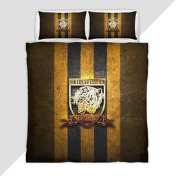 Hull City FC EFL Championship Yellow Metal Background Duvet Cover - Hull City Bedding Set