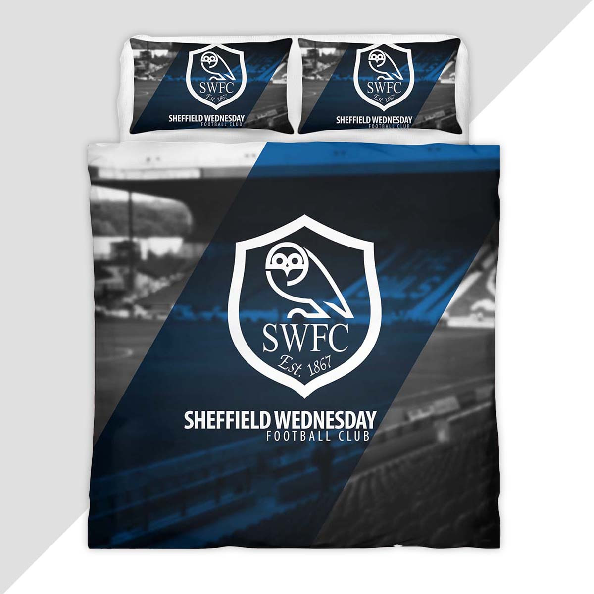 Sheffield Wednesday FC EFL Championship 12 Duvet Cover - Sheffield Wednesday Bedding Set