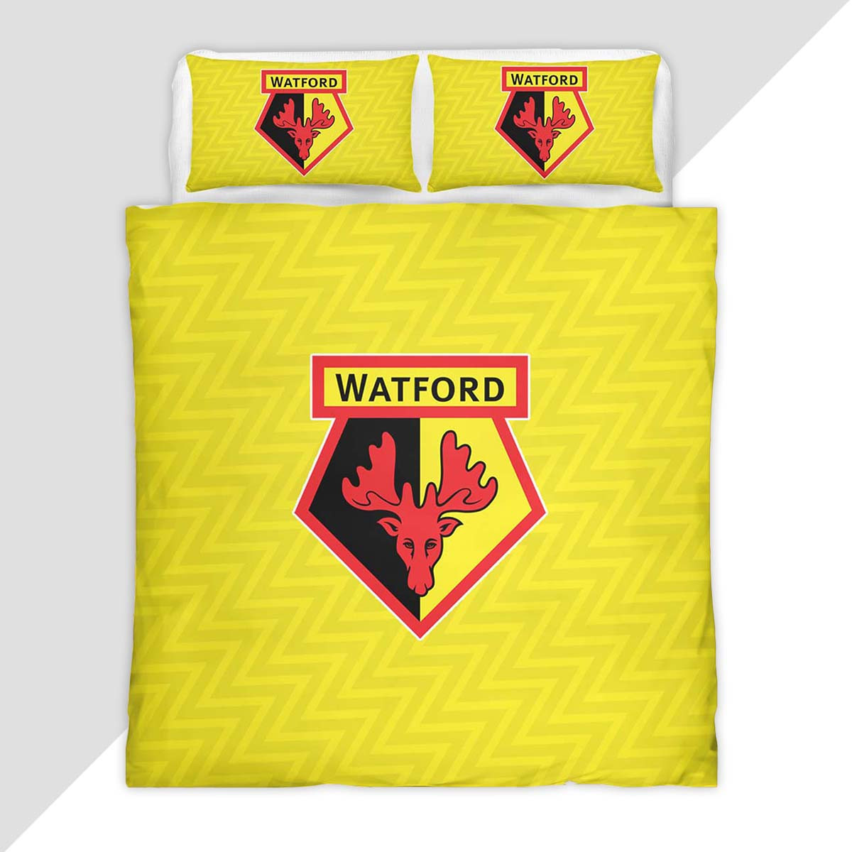 Watford FC EFL Championship 02 Duvet Cover - Watford FC Bedding Set
