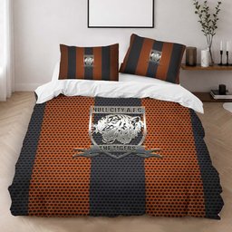 Hull City FC EFL Championship Yellow Black Metal Mesh Duvet Cover - Hull City Bedding Set 2