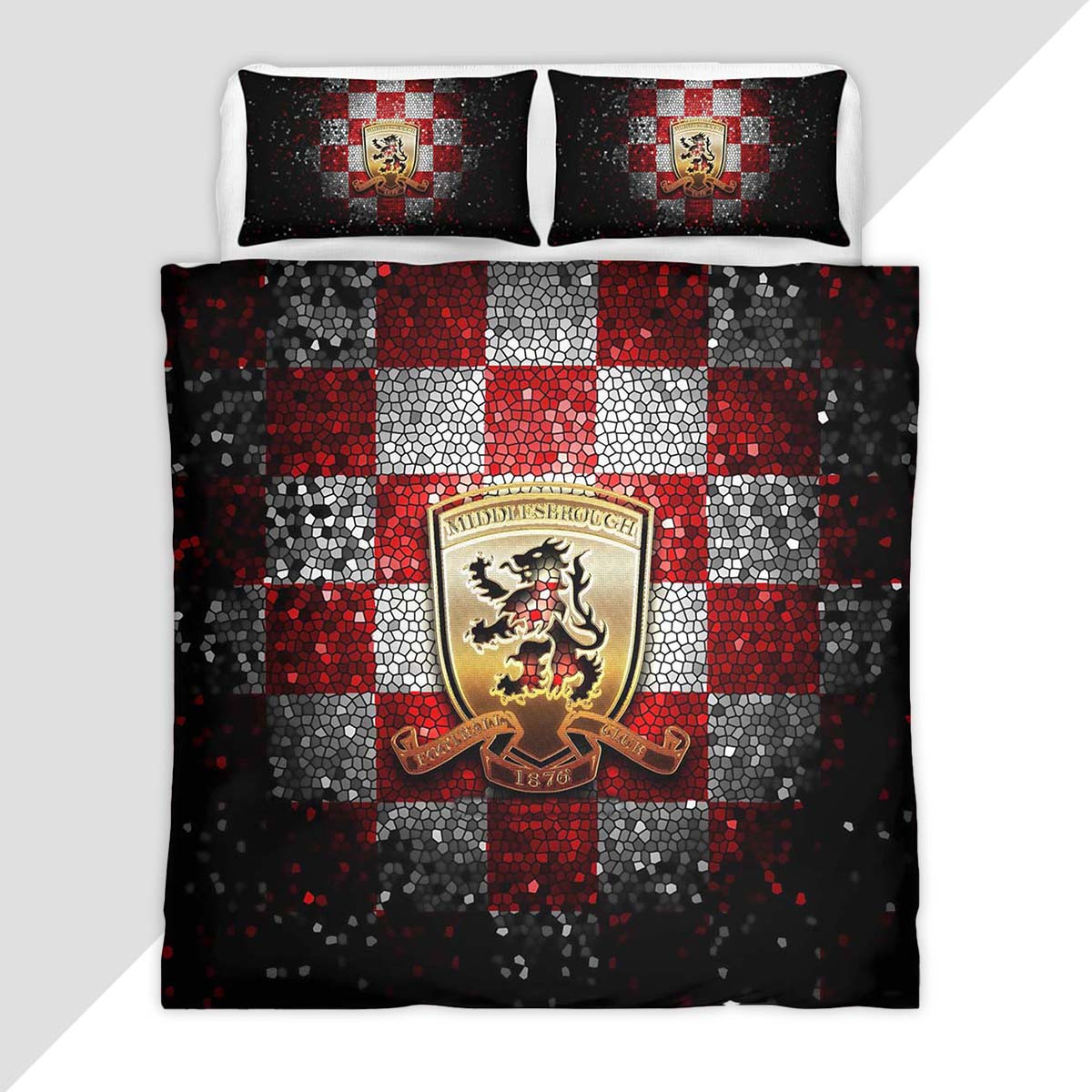 Middlesbrough FC EFL Championship 13 Duvet Cover - Middlesbrough FC Bedding Set