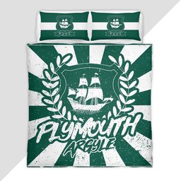 Plymouth Argyle FC Championship 10 Duvet Cover - Plymouth Argyle Bedding Set