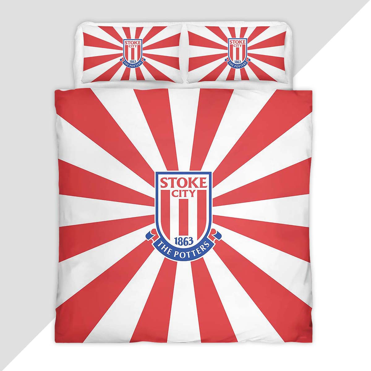 Stoke City FC EFL Championship 04 Duvet Cover - Stoke City Bedding Set