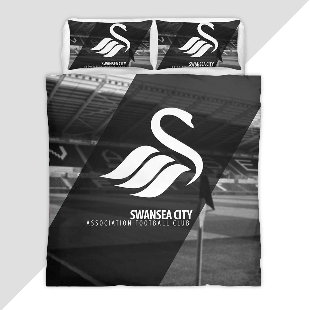 Swansea City AFC EFL Championship 10 Duvet Cover - Swansea City Bedding Set