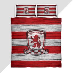 Middlesbrough FC EFL Championship Wooden Duvet Cover - Middlesbrough FC Bedding Set