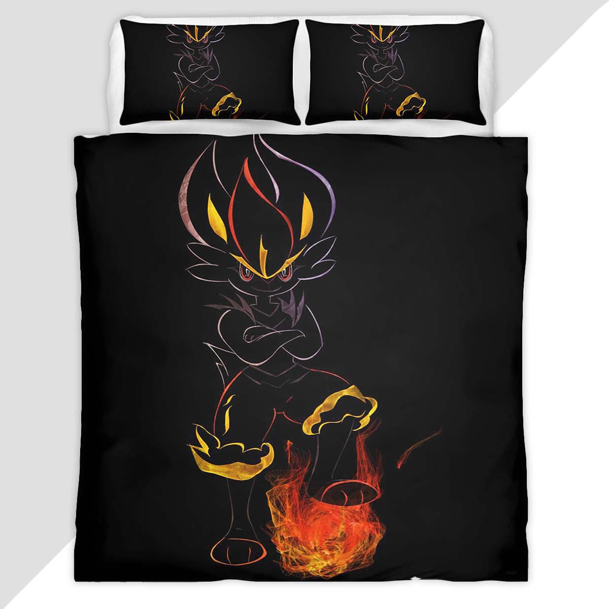 Cinderace Pokemon 10 Duvet Cover - Pokemon Bedding Set