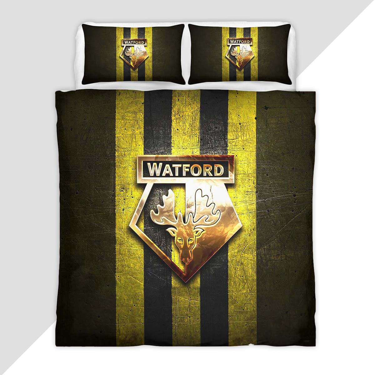 Watford FC EFL Championship 09 Duvet Cover - Watford FC Bedding Set
