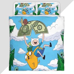 Fortnite Adventure Time Skin Dog and Human Duvet Cover - Fortnite Bedding Set