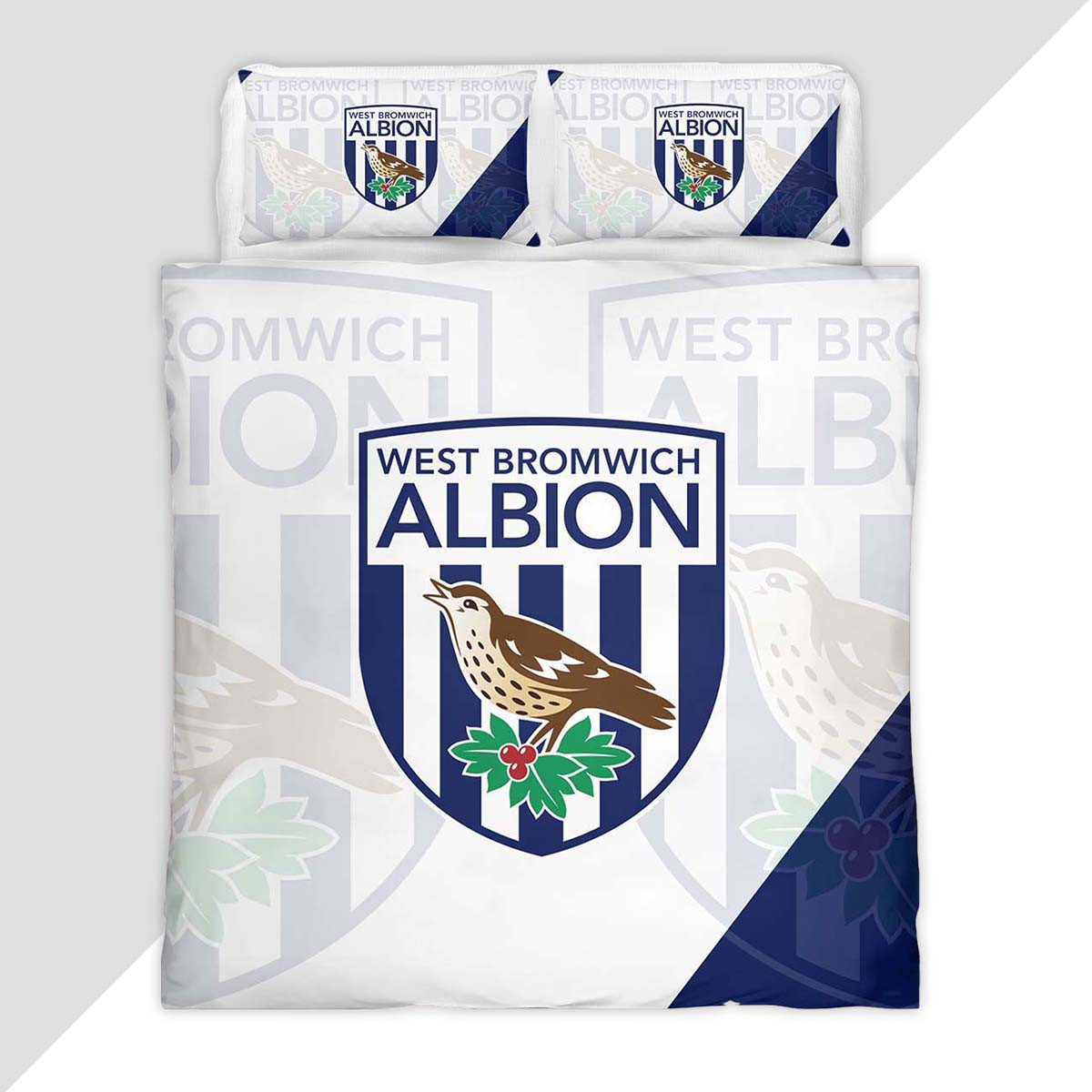 West Bromwich WBA FC EFL Championship 04 Duvet Cover - West Bromwich Albion Bedding Set