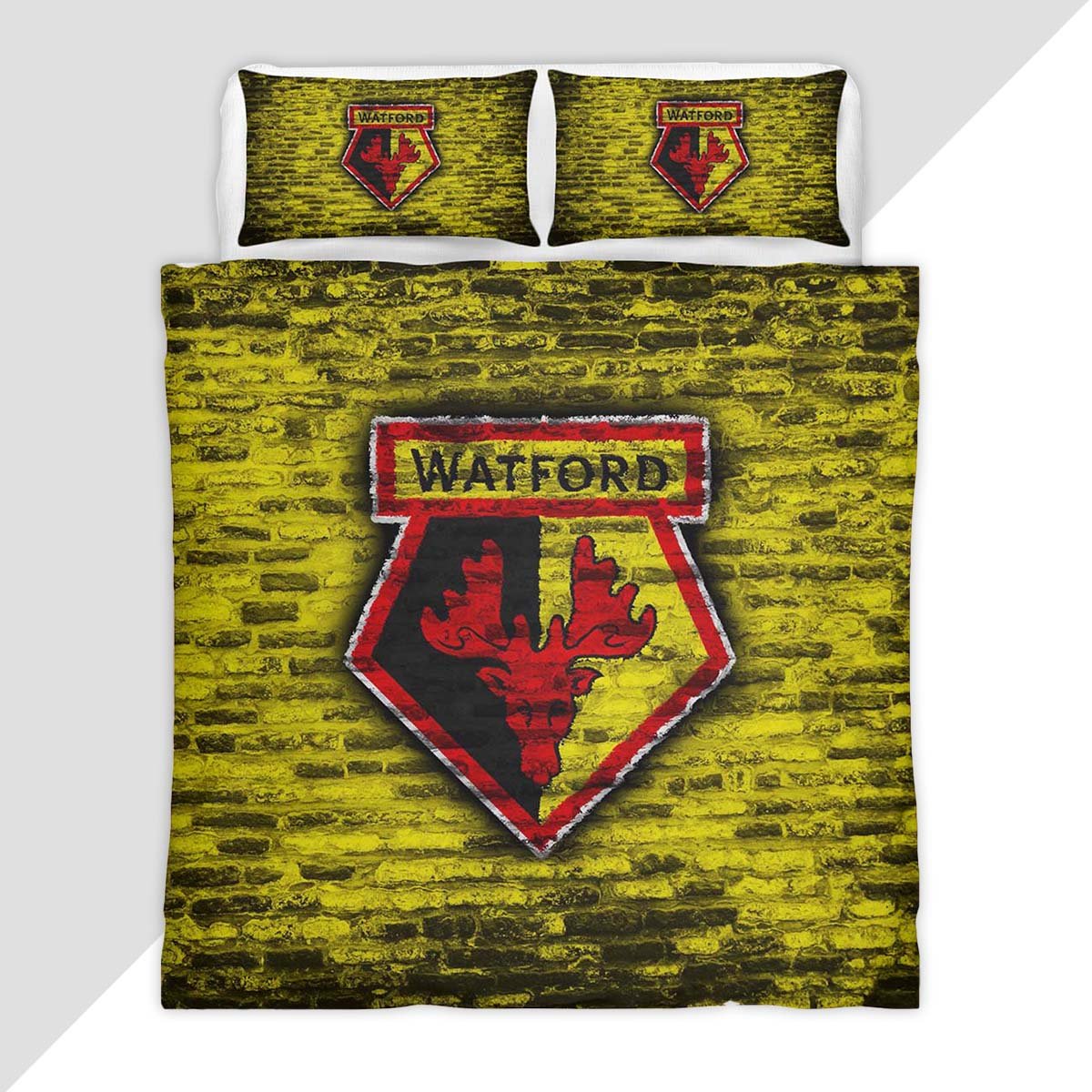 Watford FC EFL Championship 13 Duvet Cover - Watford FC Bedding Set