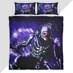 Fortnite Skull Trooper skin 02 Duvet Cover - Fortnite Bedding Set