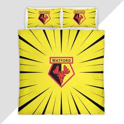 Watford FC EFL Championship 17 Duvet Cover - Watford FC Bedding Set