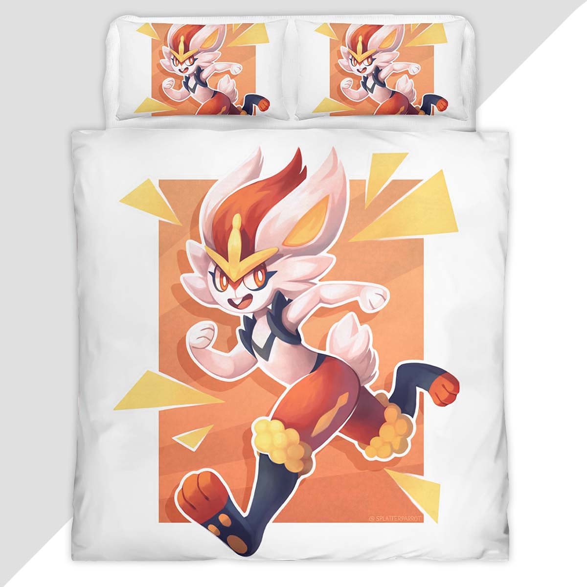 Cinderace Pokemon 2 Duvet Cover - Pokemon Bedding Set