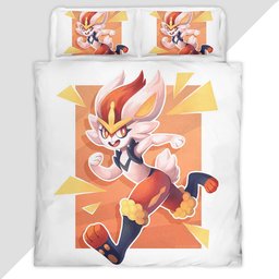 Cinderace Pokemon 2 Duvet Cover - Pokemon Bedding Set