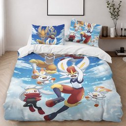 Cinderace Pokemon Duvet Cover - Pokemon Bedding Set 2