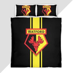 Watford FC EFL Championship 20 Duvet Cover - Watford FC Bedding Set