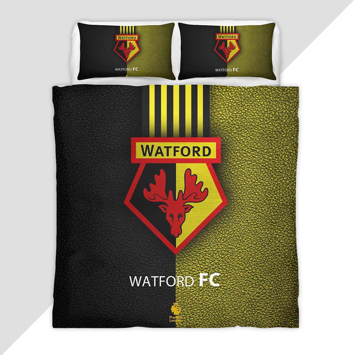Watford FC EFL Championship 10 Duvet Cover - Watford FC Bedding Set