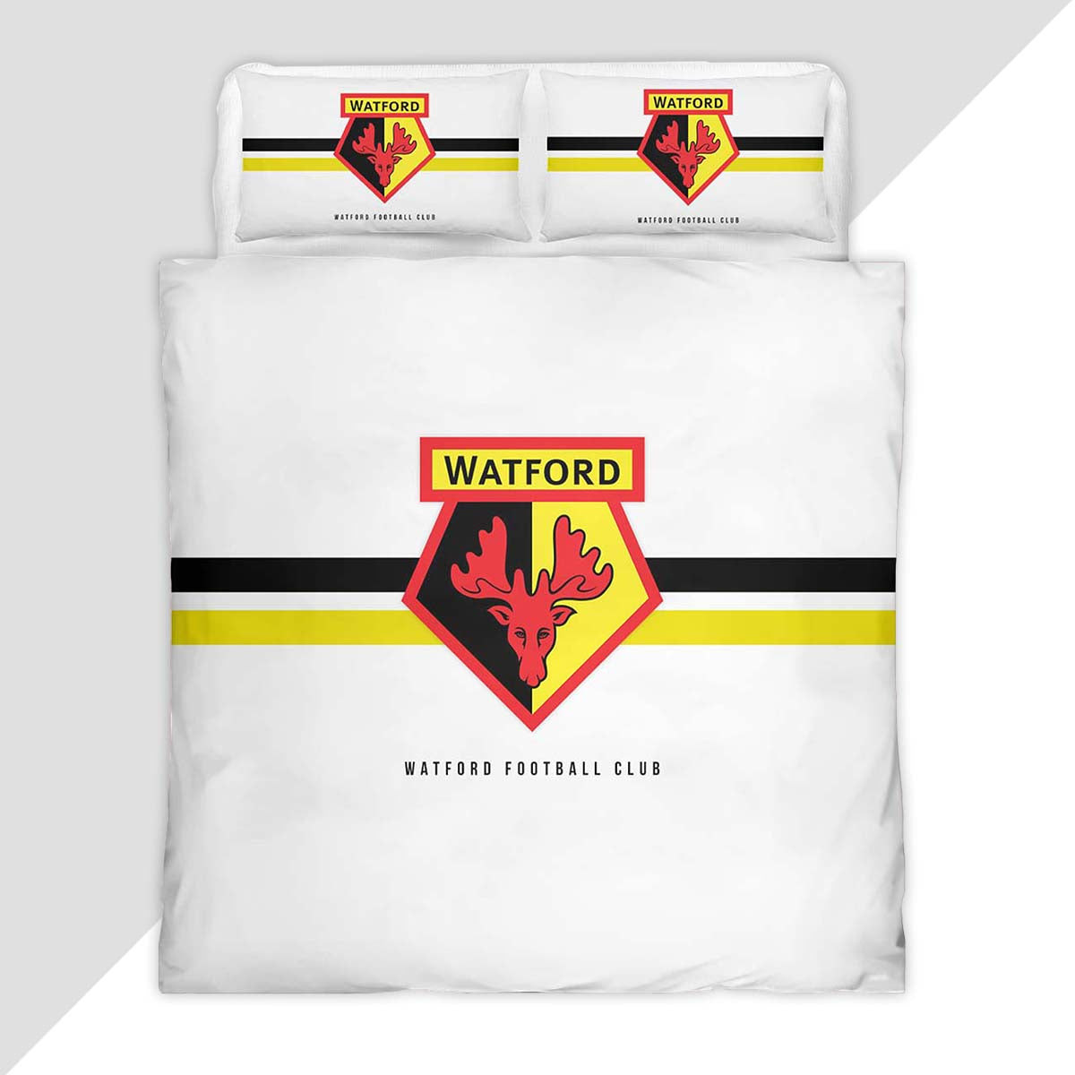 Watford FC EFL Championship 15 Duvet Cover - Watford FC Bedding Set