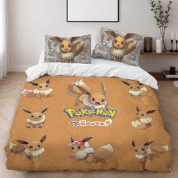 Eevee Pokemon Duvet Cover - Pokemon Bedding Set 2