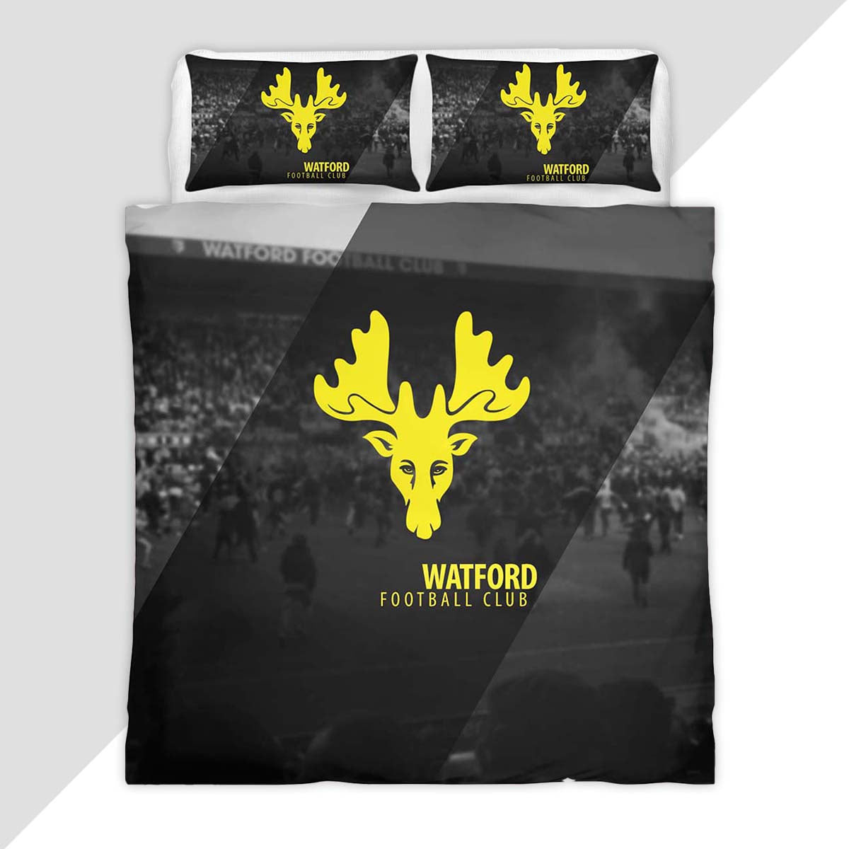 Watford FC EFL Championship 14 Duvet Cover - Watford FC Bedding Set