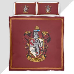 Gryffindor House Harry Potter Logo Duvet Cover - Harry Potter Bedding Set