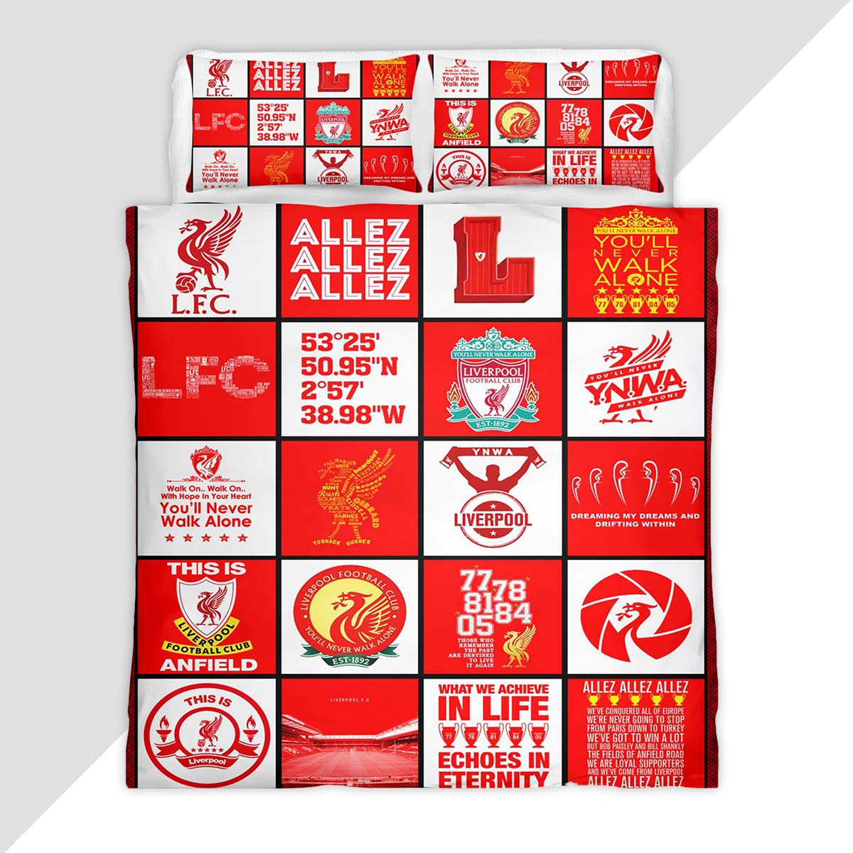 Liverpool Football Club You will never walk alone 101 Duvet Cover - Liverpool FC Bedding Set