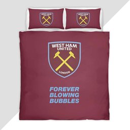 West Ham United Forever Blowing Bubbles Duvet Cover - West Ham United Bedding Set