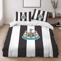 Newcastle United FC Premier League Black White Style Duvet Cover - Newcastle United Bedding Set 2