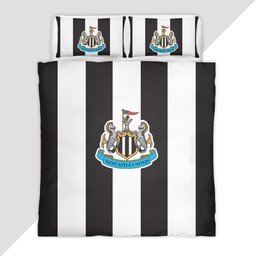 Newcastle United FC Premier League Black White Style Duvet Cover - Newcastle United Bedding Set