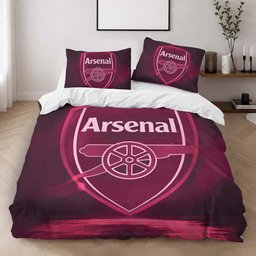 Arsenal FC Neon Pink Duvet Cover - Arsenal FC Bedding Set 2
