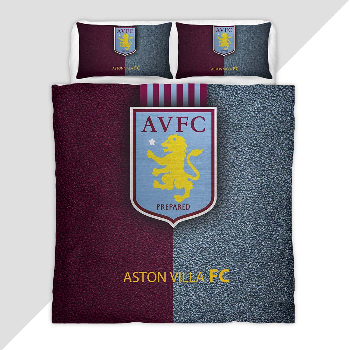 Aston Villa FC 1874 AVFC Football Club Duvet Cover - Aston Villa Bedding Set