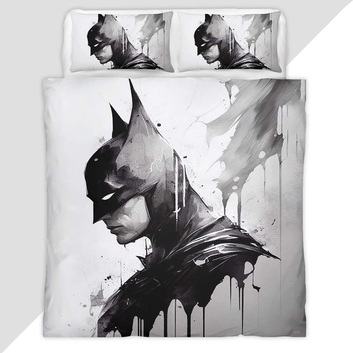 Batman Hero in dark night 04 Duvet Cover - Batman Bedding Set