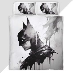 Batman Hero in dark night 04 Duvet Cover - Batman Bedding Set