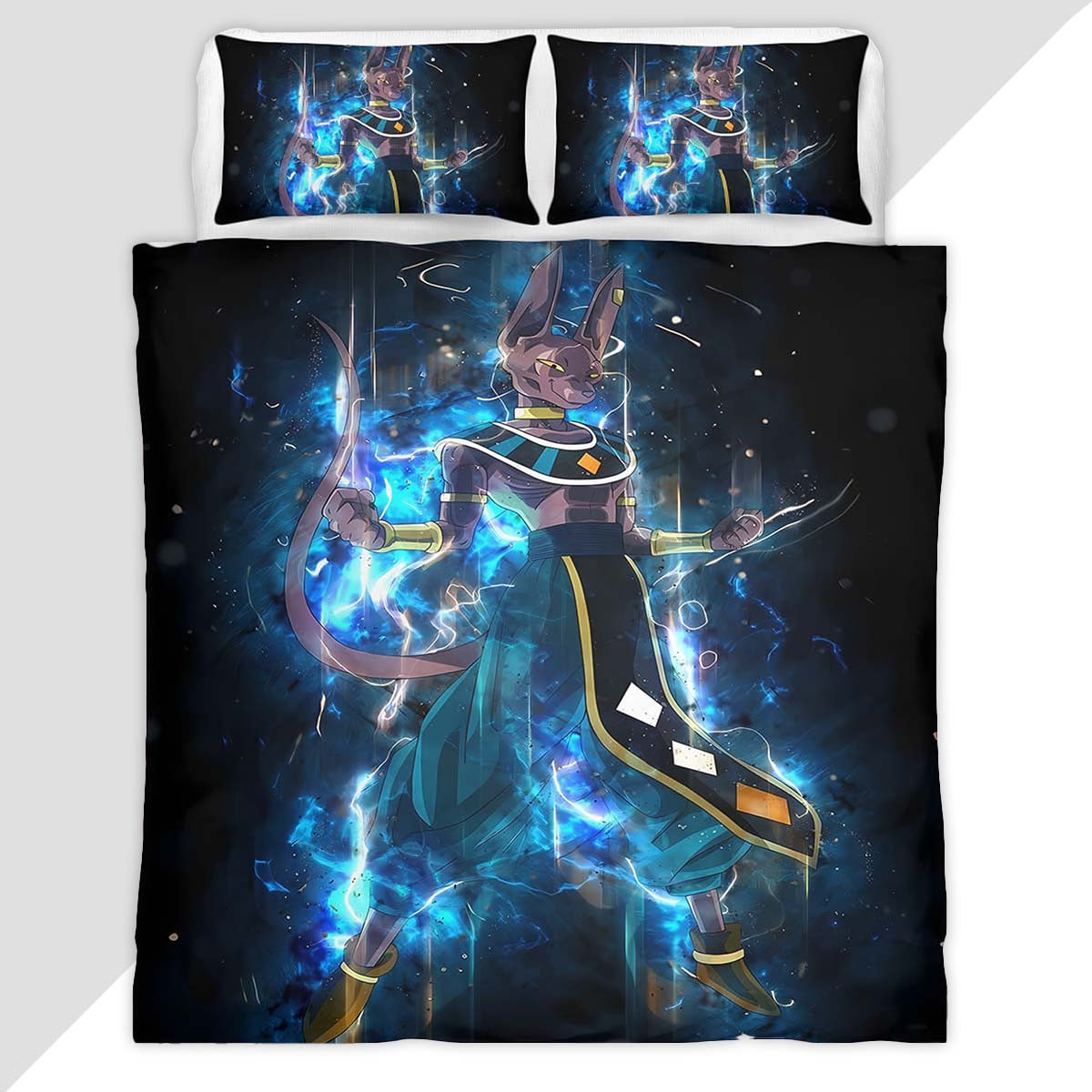 Beerus God of Destruction Dragon Ball x Fortnite Duvet Cover - Dragon Ball Bedding Set