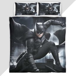 Batman Hero in dark night 14 Duvet Cover - Batman Bedding Set