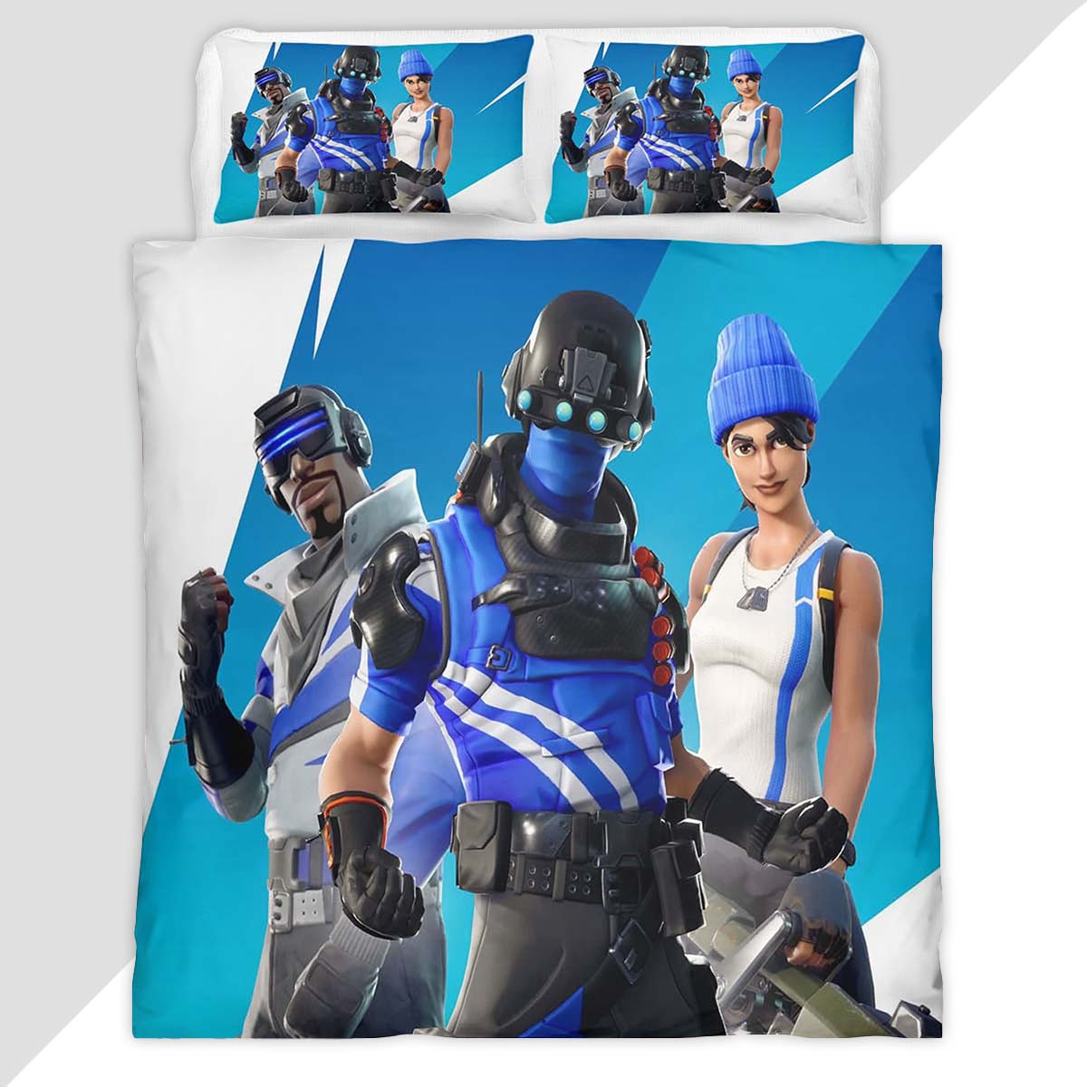 Blue Team Leader Skin Fortnite 5 Duvet Cover - Fortnite Bedding Set