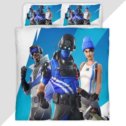 Blue Team Leader Skin Fortnite 5 Duvet Cover - Fortnite Bedding Set