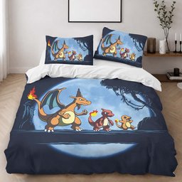 Charmander Charmeleon Charizard Pokemon 3 Duvet Cover - Pokemon Bedding Set 2